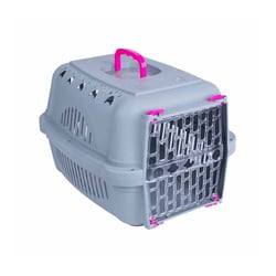 Caixa De Transporte Durapets Elegance Pink Para Cães E Gatos - Tamanho 1