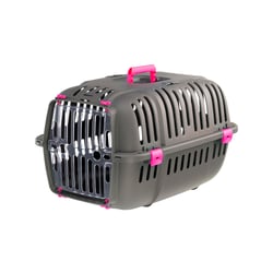 Caixa De Transporte Ferplast Jet Rosa Para Cães E Gatos - 1 Unidade - Tamanho 10