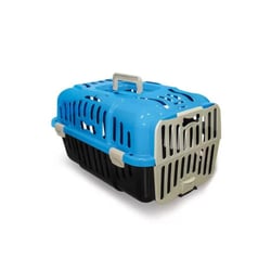 Caixa De Transporte Furacão Pet Joy Azul Para Cães E Gatos - 1 Unidade - Tamanho 1