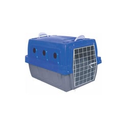Caixa De Transporte Ideal Cinza E Azul - 1 Unidade - Tamanho 1