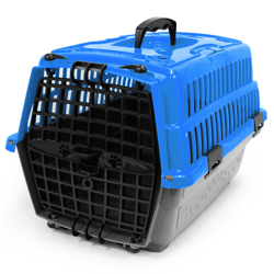 Caixa De Transporte Love Travel Azul Para Cães - Pet Injet