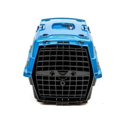 Caixa De Transporte Love Travel Nº3 Azul Pet Injet Para Cães