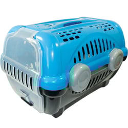 Caixa De Transporte Luxo Azul Furacão Pet Para Cachorros - Tamanho 2