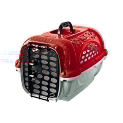 Caixa De Transporte Panther Pop Pet Vermelha Para Cães E Gatos - Tamanho 3