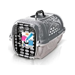 Caixa De Transporte Panther Pop Plast Pet Taupe Para Cães E Gatos - 1 Unidade - Tamanho 3