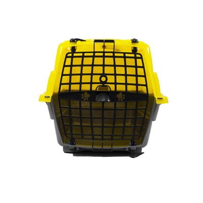 Caixa De Transporte Pet Injet Love Travel Amarela Tamanho 1
