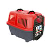 Caixa De Transporte Plast Pet Cargo Kennel Vermelha Para Cães E Gatos - 1 Unidade - Tamanho 4