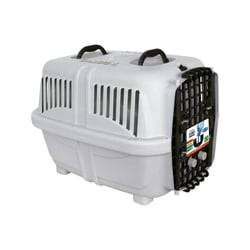 Caixa De Transporte Plast Pet Para Cães E Gatos - Cinza - 1 Unidade