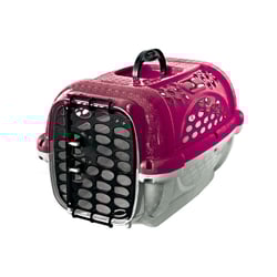 Caixa De Transporte Pop Plast Rosa Para Cães E Gatos - 1 Unidade - Tamanho 5