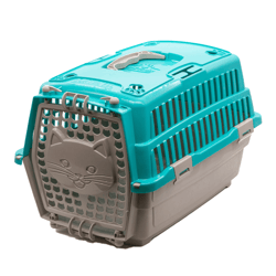 Caixa Transporte Pet Injet Cat Love Travel Tiffany Para Gatos Tam.01