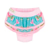 Calcinha Bonito Pra Cachorro Babado Floral Rosa - 1 Unidade - Tamanho P