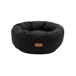 Cama Boia Matelasse Fábrica Pet Para Cães - Tam. G - Preta
