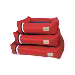 Cama Bonito Listra Vermelha Tamanho G Para Cães E Gatos