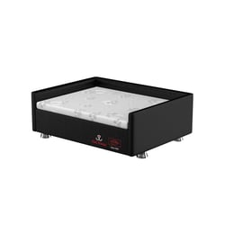 Cama Box Luxo Pet Sleep Pelmex Para Cães E Gatos - Preto E Branco - Tamanho 2
