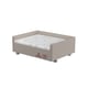 Cama Box Pet Sleep Luxo Tamanho 2 Bege E Branco Para Cães E Gatos - Tamanho 2