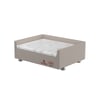 Cama Box Pet Sleep Pelmex Luxo - Bege E Branco - 1 Unidade - Tamanho 1