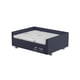Cama Box Probel Própet Plus Luxo Azul/Branco Para Cães E Gatos - Tamanho 2 - Tamanho 2