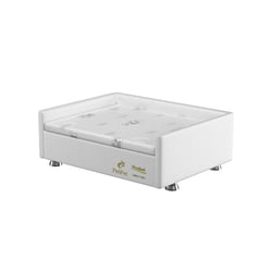 Cama Box Probel Própet Plus Luxo Branco Para Cães E Gatos - 1 Unidade - Tamanho 1