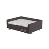 Cama Box Probel Própet Plus Luxo Marrom E Branco Para Cães E Gatos - Tamanho 3