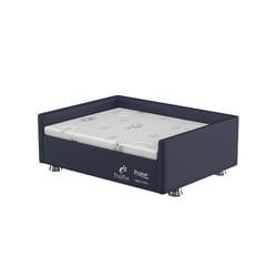Cama Box Própet Plus Luxo Azul E Branco Para Cães E Gatos - 1 Unidade - Tamanho 3