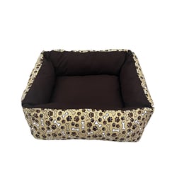 Cama Camapet Patinha Marrom Para Cães E Gatos Tamanho P