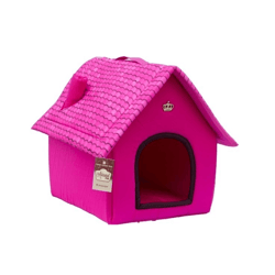 Cama Casa Pet Rosa Tam.G Para Cachorros
