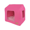 Cama Casinha Bonito Para Cachorro Geo Rosa - 1 Unidade - Tamanho P