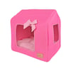 Cama Casinha Geo Rosa Tamanho M Para Cachorros
