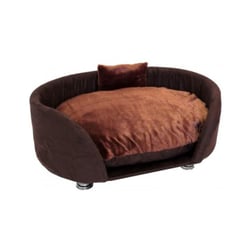 Cama Divã Siesta São Pet Marrom Para Gatos - 33X74X52Cm