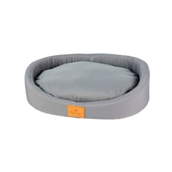 Cama Europa Baixa Cinza Para Cães - Tamanho M