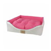 Cama Europa Retangular Rosa Para Cachorros - Tamanho P