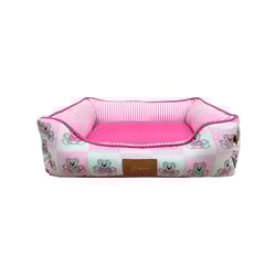 Cama Fábrica Pet Fluffy Rosa Para Cães E Gatos - 1 Unidade - Tamanho M
