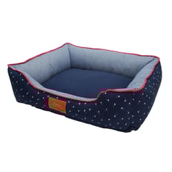Cama Fabrica Pet Navy Azul Para Cães E Gatos Tamanho G