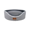 Cama Fábrica Pet Oval Unic Cinza Tamanho M Para Cães E Gatos