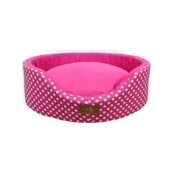Cama Fábrica Pet Oval Unic Rosa Para Cães E Gatos - 1 Unidade - Tamanho P