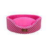 Cama Fábrica Pet Oval Unic Rosa Para Cães E Gatos - 1 Unidade - Tamanho P