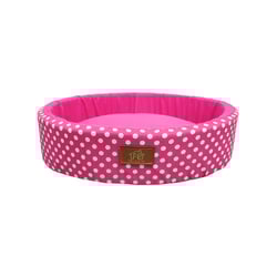 Cama Fábrica Pet Redonda Unic Rosa Para Cães E Gatos - 1 Unidade - Tamanho P