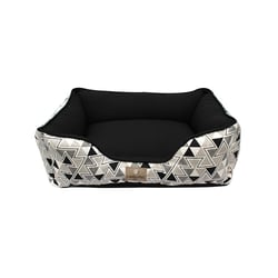 Cama Hello Pet Barcelona Preta Para Cães E Gatos - Tamanho P