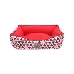 Cama Hello Pet Barcelona Vermelha Para Cães E Gatos - Tamanho P