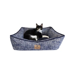 Cama Hello Pet Gales Azul Para Cães E Gatos - Tamanho P