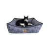 Cama Hello Pet Gales Azul Para Cães E Gatos - Tamanho G