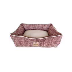 Cama Hello Pet Gales Marsala Para Cães E Gatos - Tamanho P