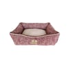 Cama Hello Pet Gales Marsala Para Cães E Gatos - Tamanho G