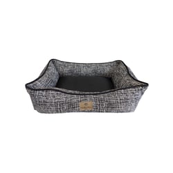 Cama Hello Pet Gales Preto Para Cães E Gatos - Tamanho M