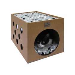 Cama Hello Pet Interativa Barcelona Preta Para Gatos