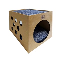Cama Interativa Hello Pet Gales Azul Para Gatos