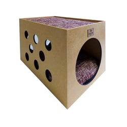 Cama Interativa Hello Pet Gales Marsala Para Gatos