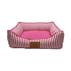 Cama Listra P Rosa Para Cachorros