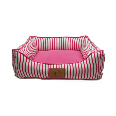 Cama Listra P Rosa Para Cachorros