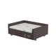 Cama Luxo Própet Plus Marrom/Branco Para Cães E Gatos - Tamanho 2 - Tamanho 2